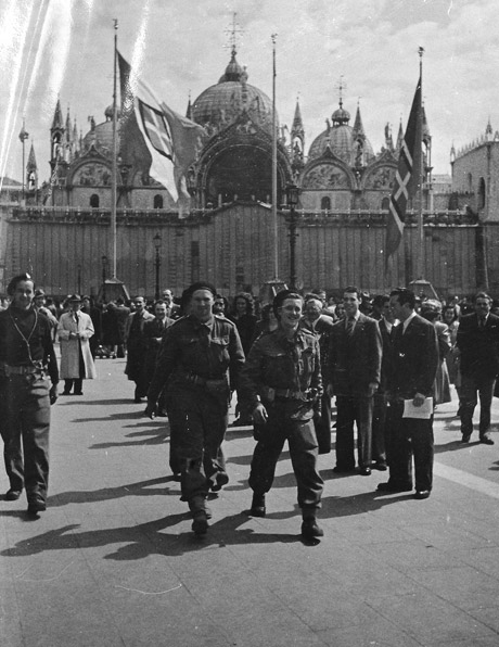 Allied troops in St Marks Square, Venice.